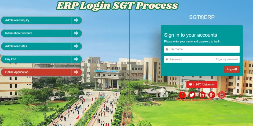 This emage showing a ERP Login SGT Process